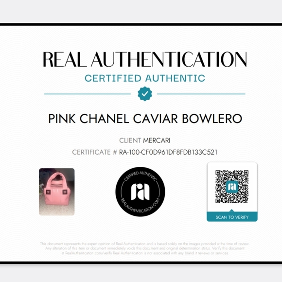 Chanel Soft Pink Caviar Vintage Bowlero Bag & COA! - Picture 15 of 15
